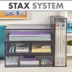 STORi STAX Plastic Stackable Organizer Drawer in Classic Grey | 12.5-inches Wide | Organize Office Desk Accessories and Sort Letter-Size Paper | Made in USA - Image 6